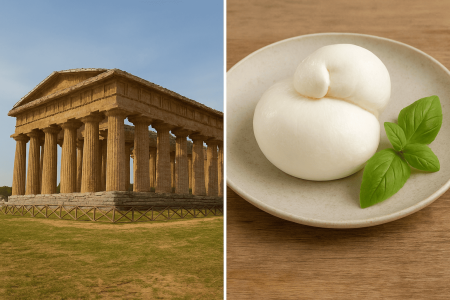 Tour of the Temples of Paestum and tasting of PDO mozzarella