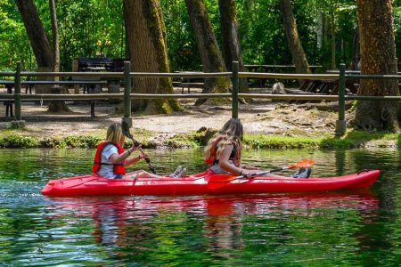 Canoe ride on the river waters at Grassano Park (events Tuesday through Friday)