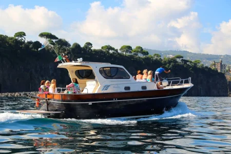 Semi-private boat excursion to Capri with swim and drink stops departing from Naples