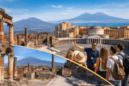 Visita guidata nel centro storico di Napoli e agli scavi di Pompei in partenza da Napoli